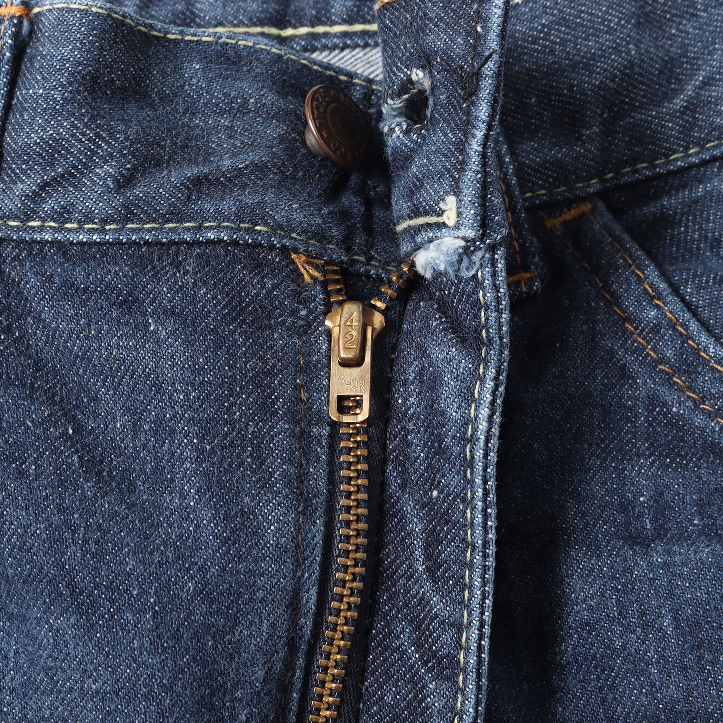 [希少モデル 濃紺] 60s 606 Big E デニムパンツ / USA製 ボタン裏刻印1