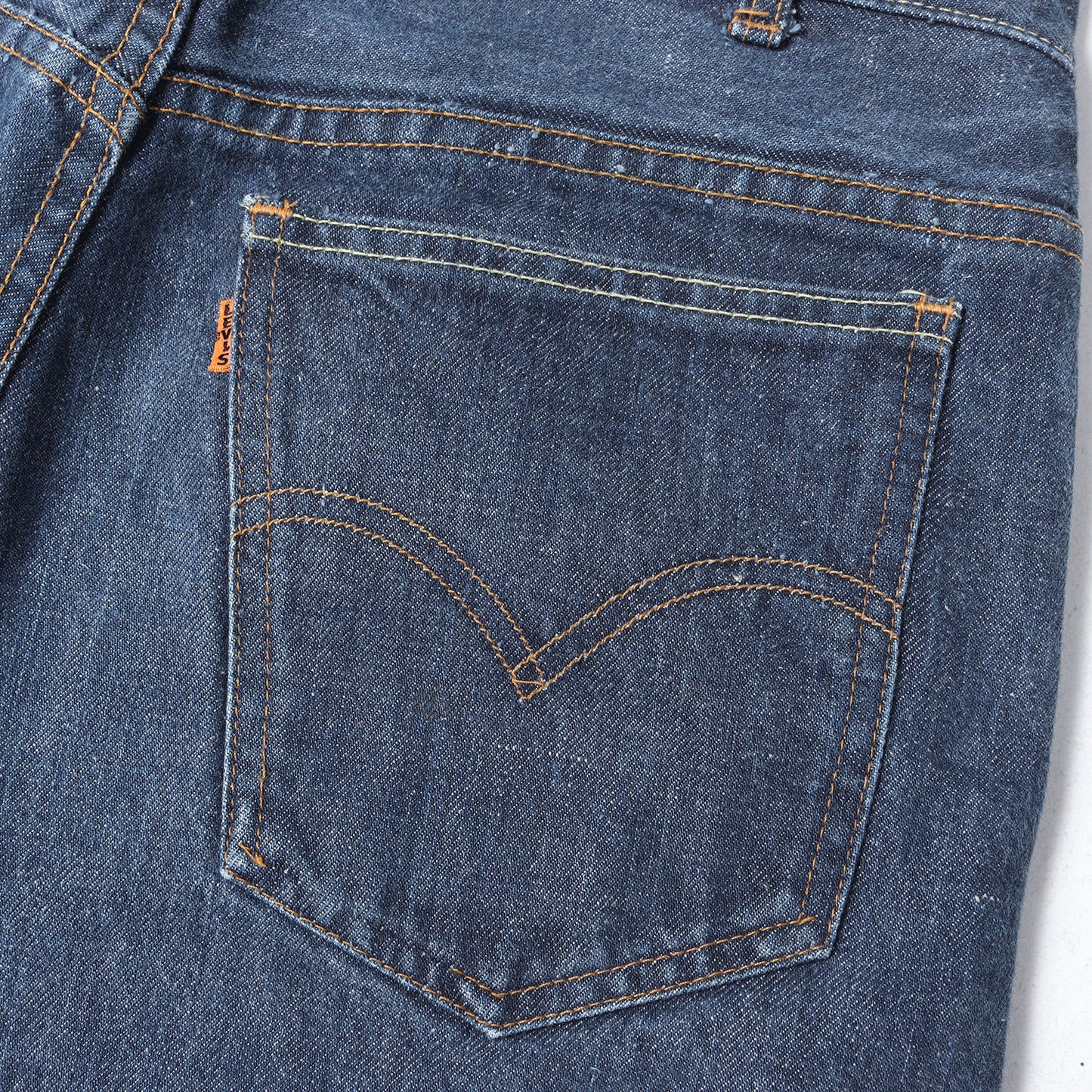 [希少モデル 濃紺] 60s 606 Big E デニムパンツ / USA製 ボタン裏刻印1