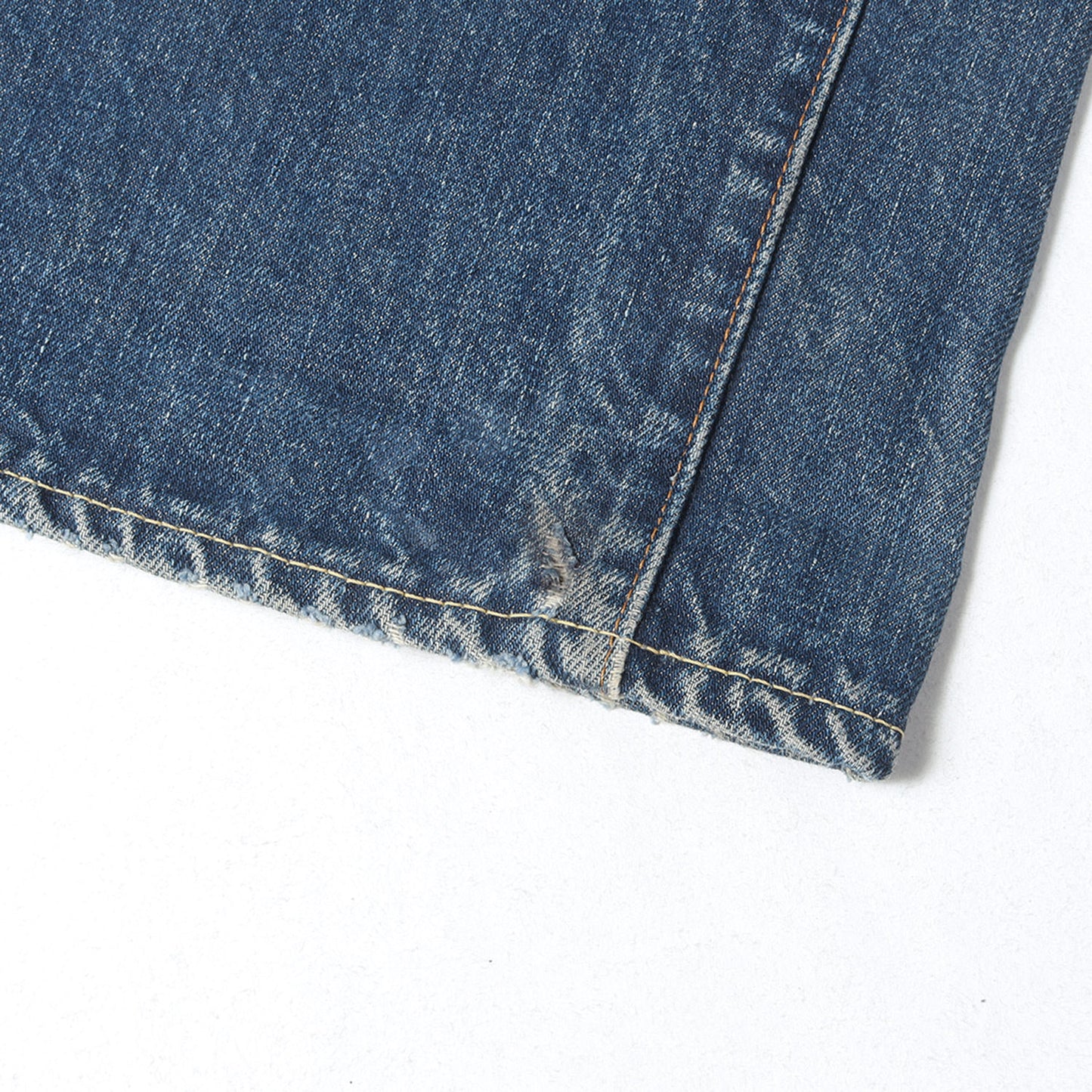 [雰囲気抜群 ヒゲあり] 70s 501 66前期 Big E デニムパンツ / USA製 ボタン裏刻印2