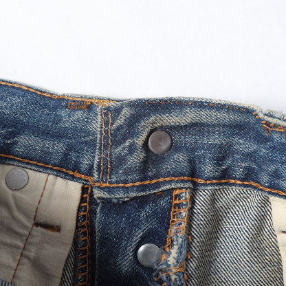 [雰囲気抜群 ヒゲあり] 70s 501 66前期 Big E デニムパンツ / USA製 ボタン裏刻印2
