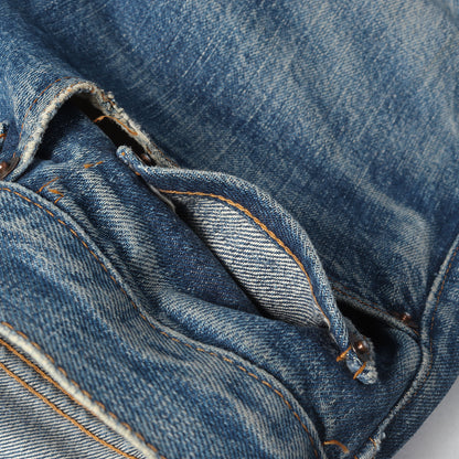 [雰囲気抜群 ヒゲあり] 70s 501 66前期 Big E デニムパンツ / USA製 ボタン裏刻印2