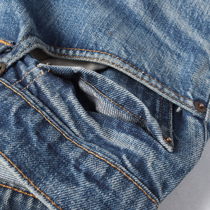 [雰囲気抜群 両耳付き] 70s 505-0217 66前期 Big E デニムパンツ / USA製 ボタン裏刻印5
