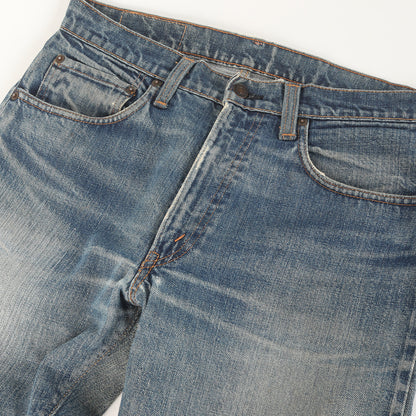[雰囲気抜群 両耳付き] 70s 505-0217 66前期 Big E デニムパンツ / USA製 ボタン裏刻印5