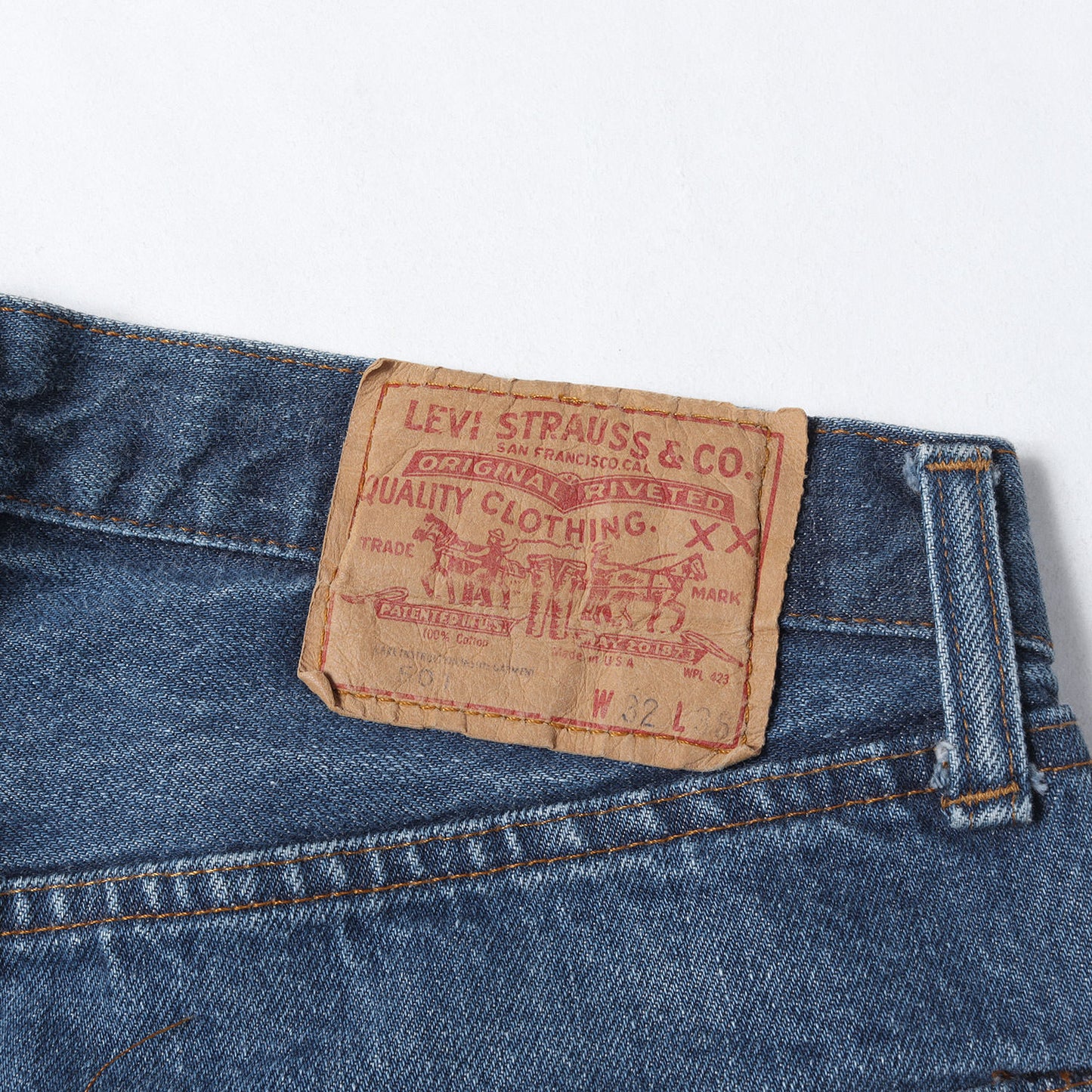 80s 501 赤耳 デニムパンツ / USA製 ボタン裏刻印なし