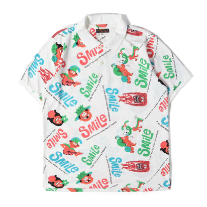 BEAMS GOLF別注 総柄デザイン 鹿の子 ポロシャツ