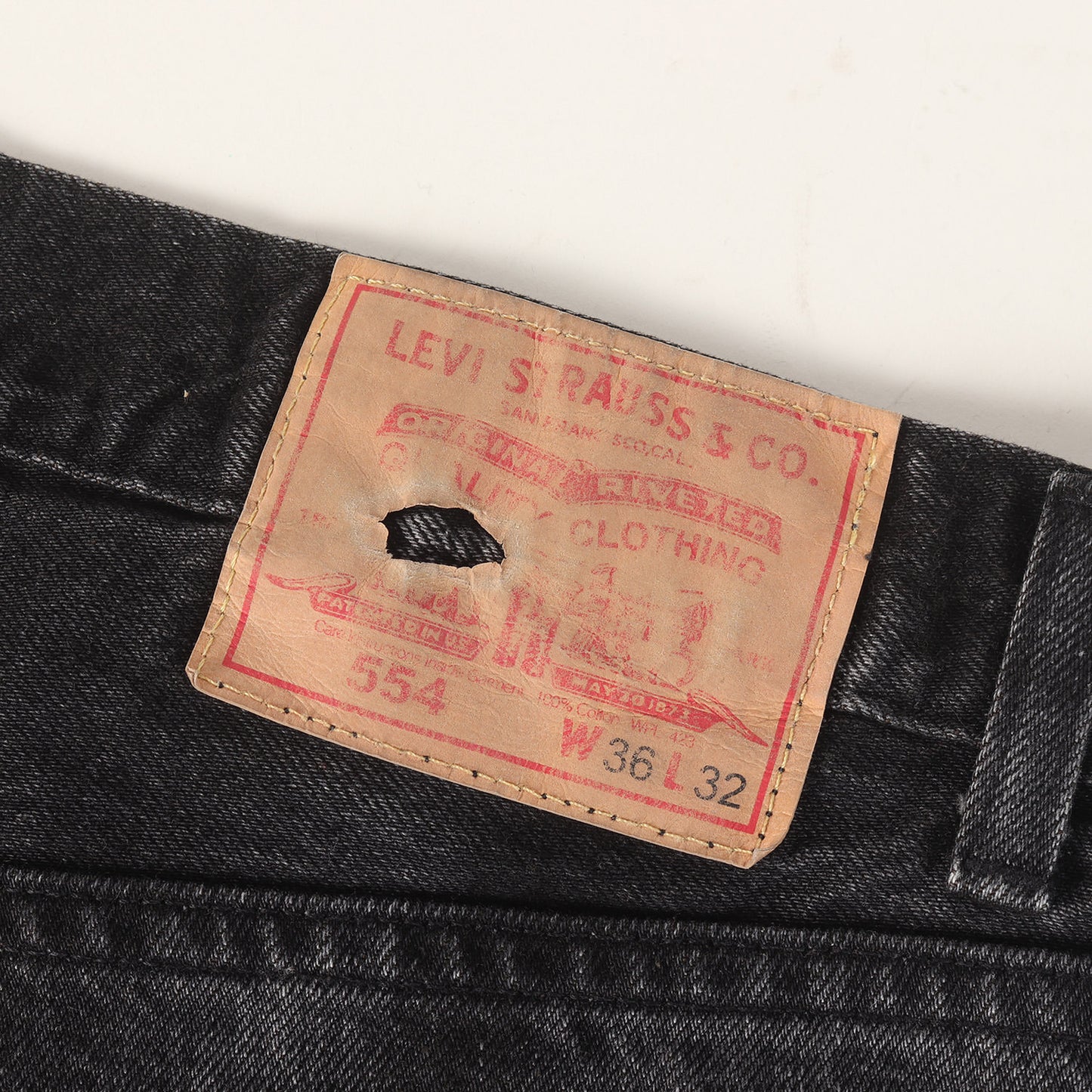 [希少 800本限定] 1990年代復刻 4th & Market Jeans 554 デニムパンツ (23782-0006) 日本製