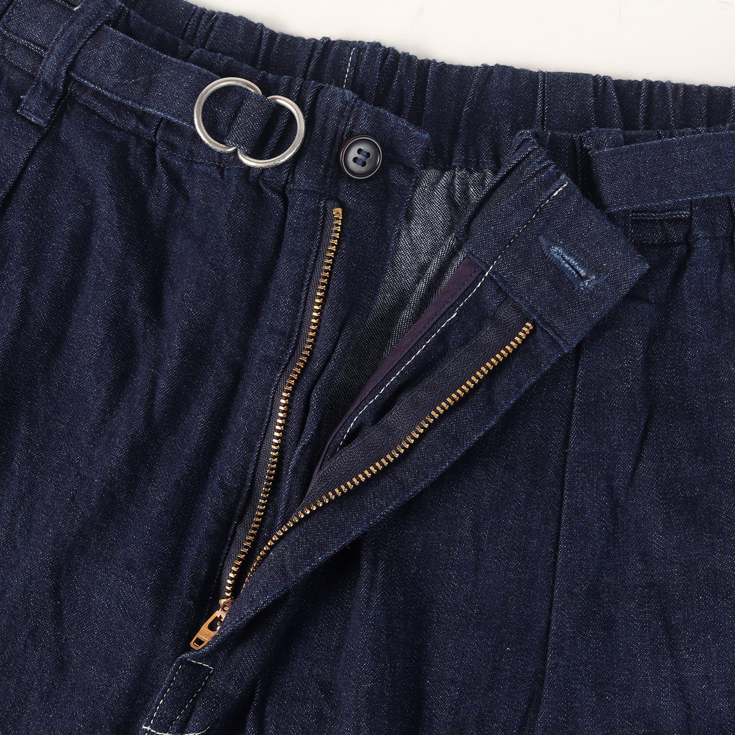 25AW ×POST O'ALLS ワイド イージー デニムパンツ(CINCH DENIM TROUSERS)