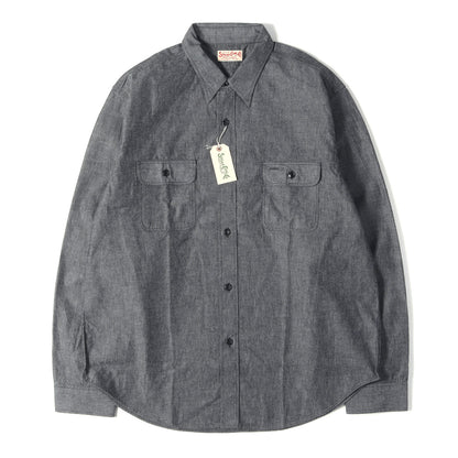 ブラック シャンブレー ワークシャツ (BLACK CHAMBRAY WORK SHIRT)