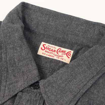 ブラック シャンブレー ワークシャツ (BLACK CHAMBRAY WORK SHIRT)