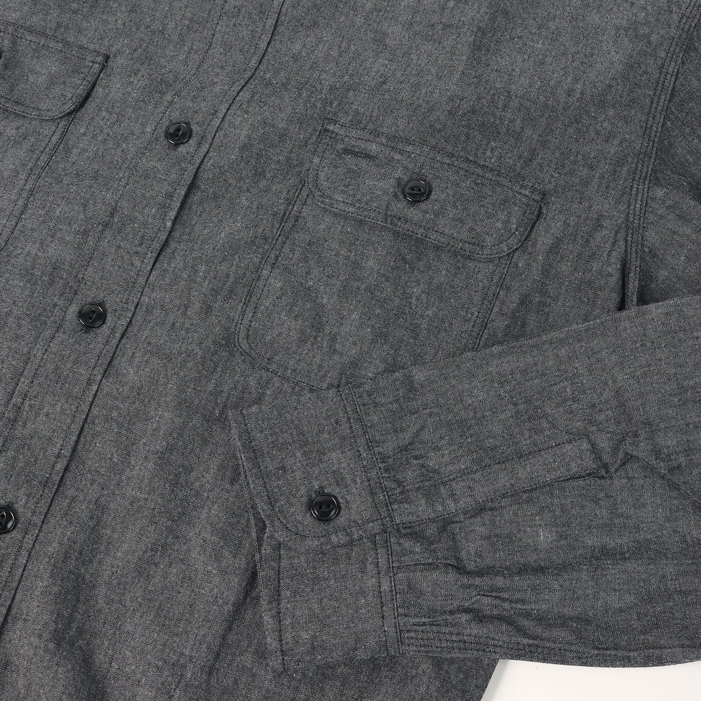 ブラック シャンブレー ワークシャツ (BLACK CHAMBRAY WORK SHIRT)
