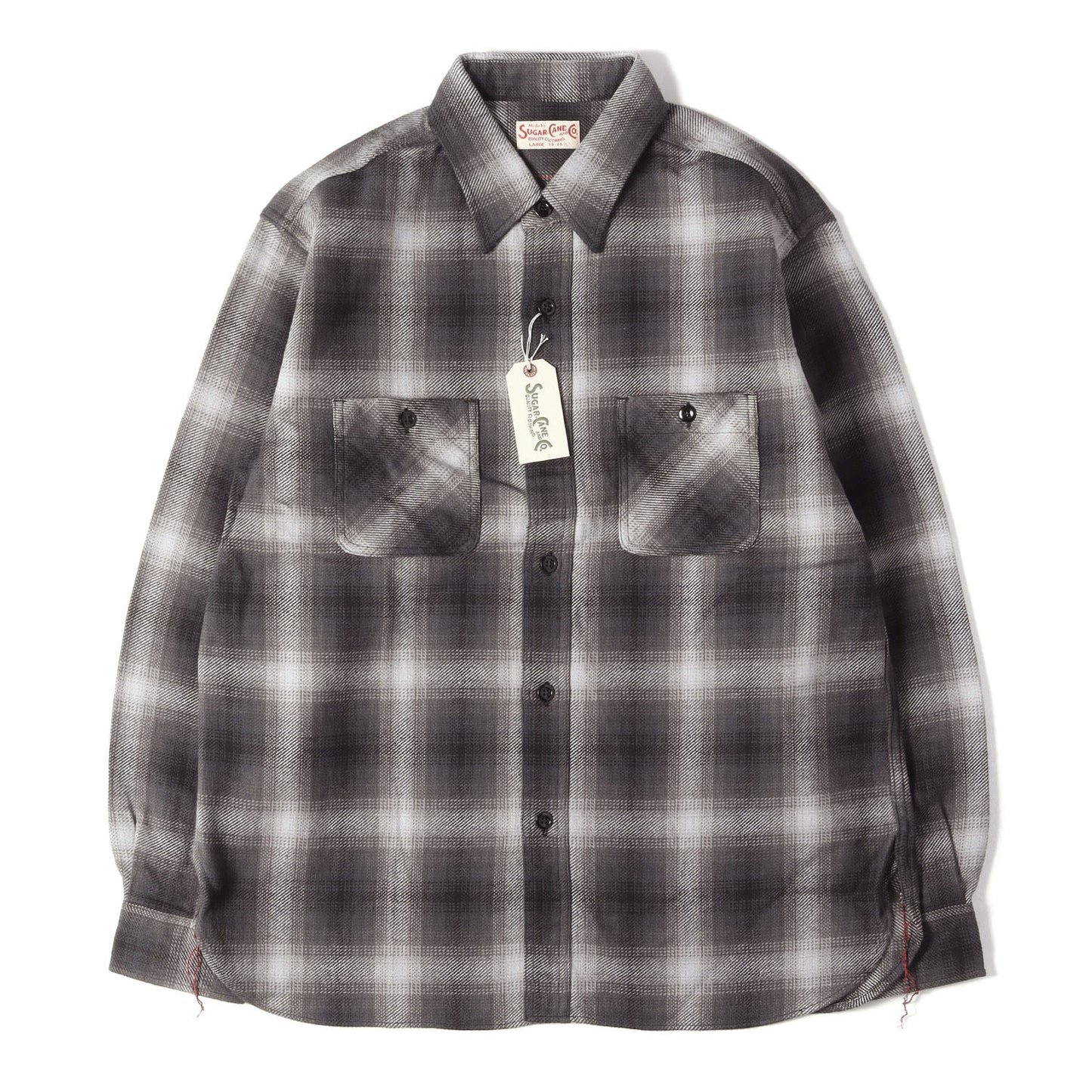 オンブレチェック フランネルシャツ (TWILL CHECK WORK SHIRT)