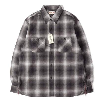 オンブレチェック フランネルシャツ (TWILL CHECK WORK SHIRT)