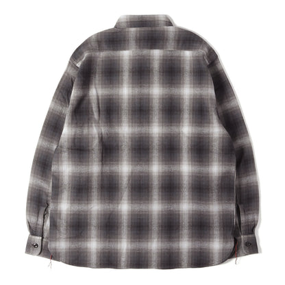 オンブレチェック フランネルシャツ (TWILL CHECK WORK SHIRT)