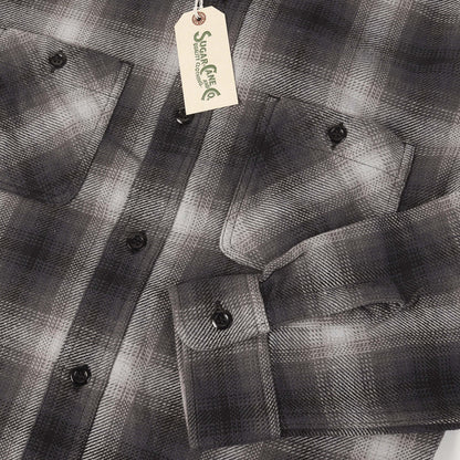 オンブレチェック フランネルシャツ (TWILL CHECK WORK SHIRT)