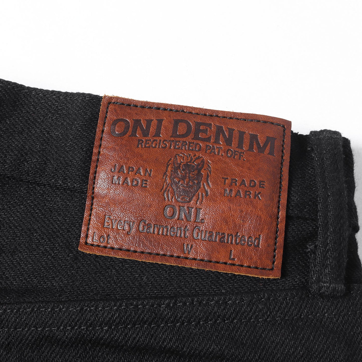 20oz シークレット レギュラーストレート ブラック デニムパンツ (ONI288ZR-BKBK)