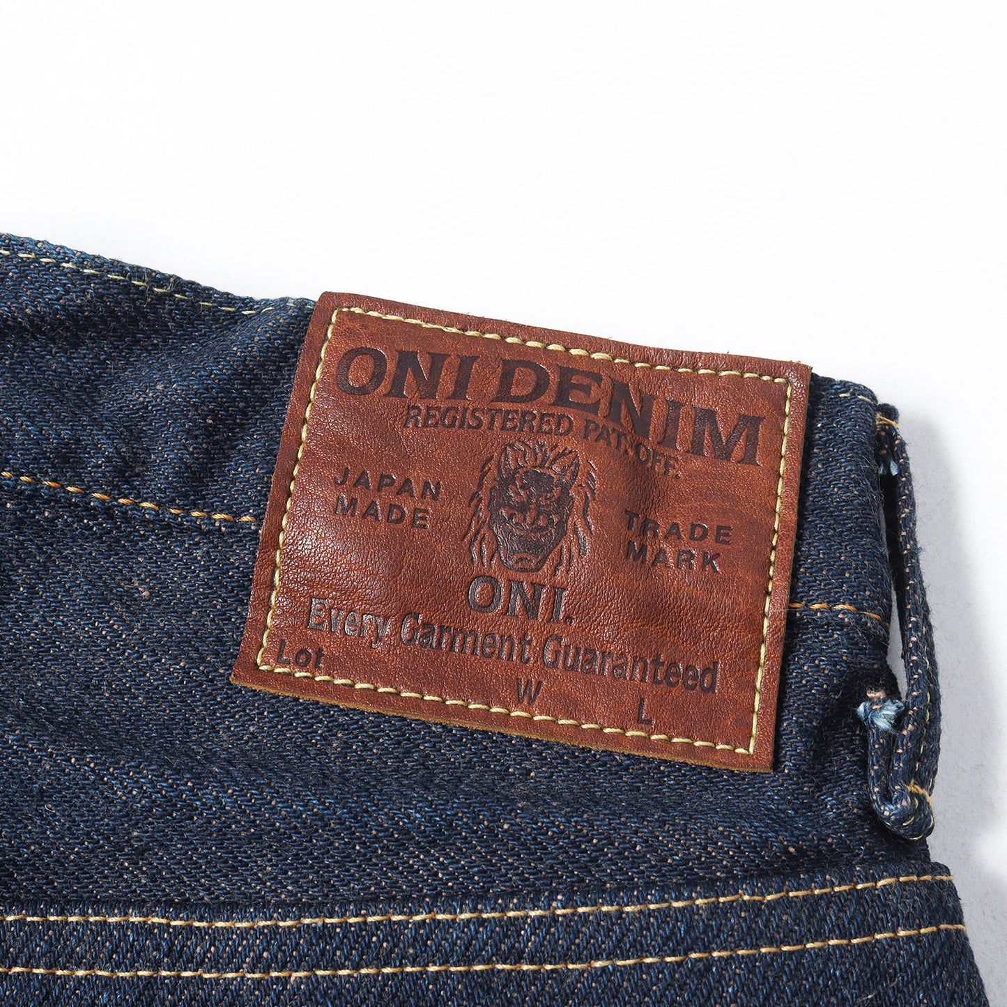 20oz シークレット スーパーワイドテーパード デニムパンツ (ONI822ZR-LBR)