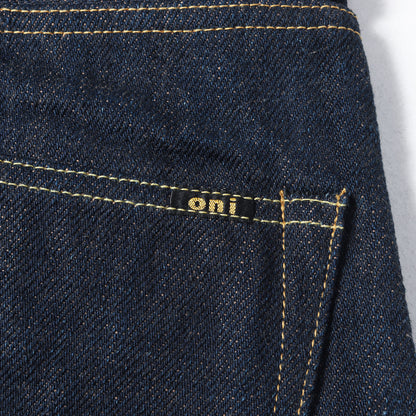 20oz シークレット スーパーワイドテーパード デニムパンツ (ONI822ZR-LBR)