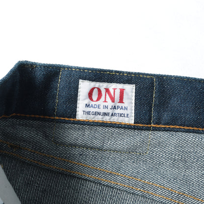 15oz 石川台 ストレッチ リラックス テーパード デニムパンツ (ONI-121S Ishikawadai)