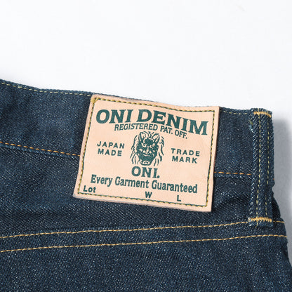 15oz 石川台 ストレッチ リラックス テーパード デニムパンツ (ONI-121S Ishikawadai)