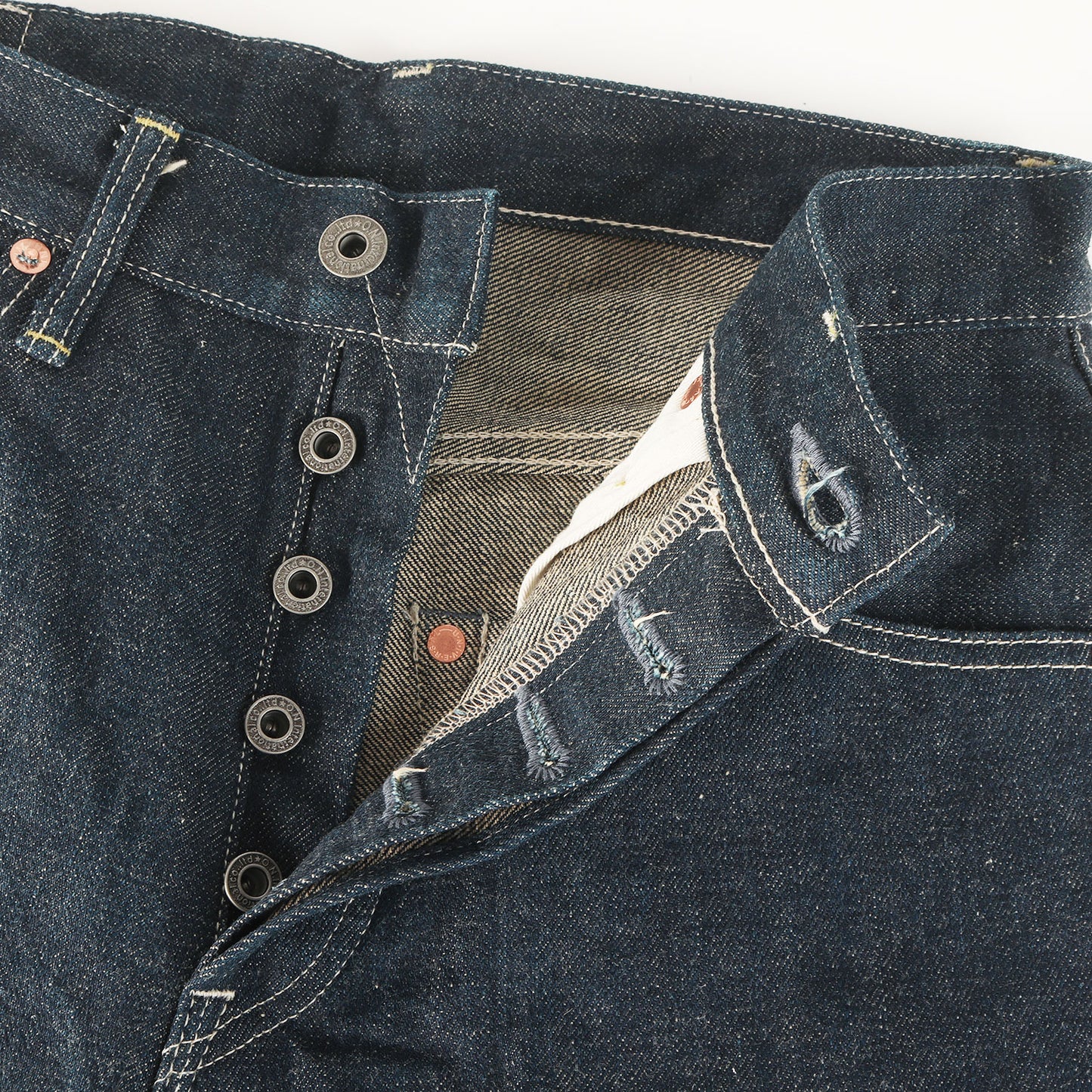 冬季限定 雪さらし加工 15oz 石川台 ワイドストレート デニムパンツ (ONI-200 Ishikawadai)