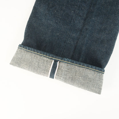 冬季限定 雪さらし加工 15oz 石川台 シンチバック ルーズストレート デニムパンツ (ONI-295 Ishikawadai)