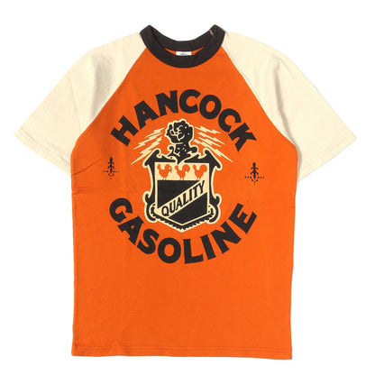HANCOCK GASOLINE プリント 3トーン Tシャツ