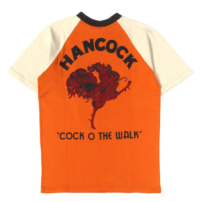 HANCOCK GASOLINE プリント 3トーン Tシャツ