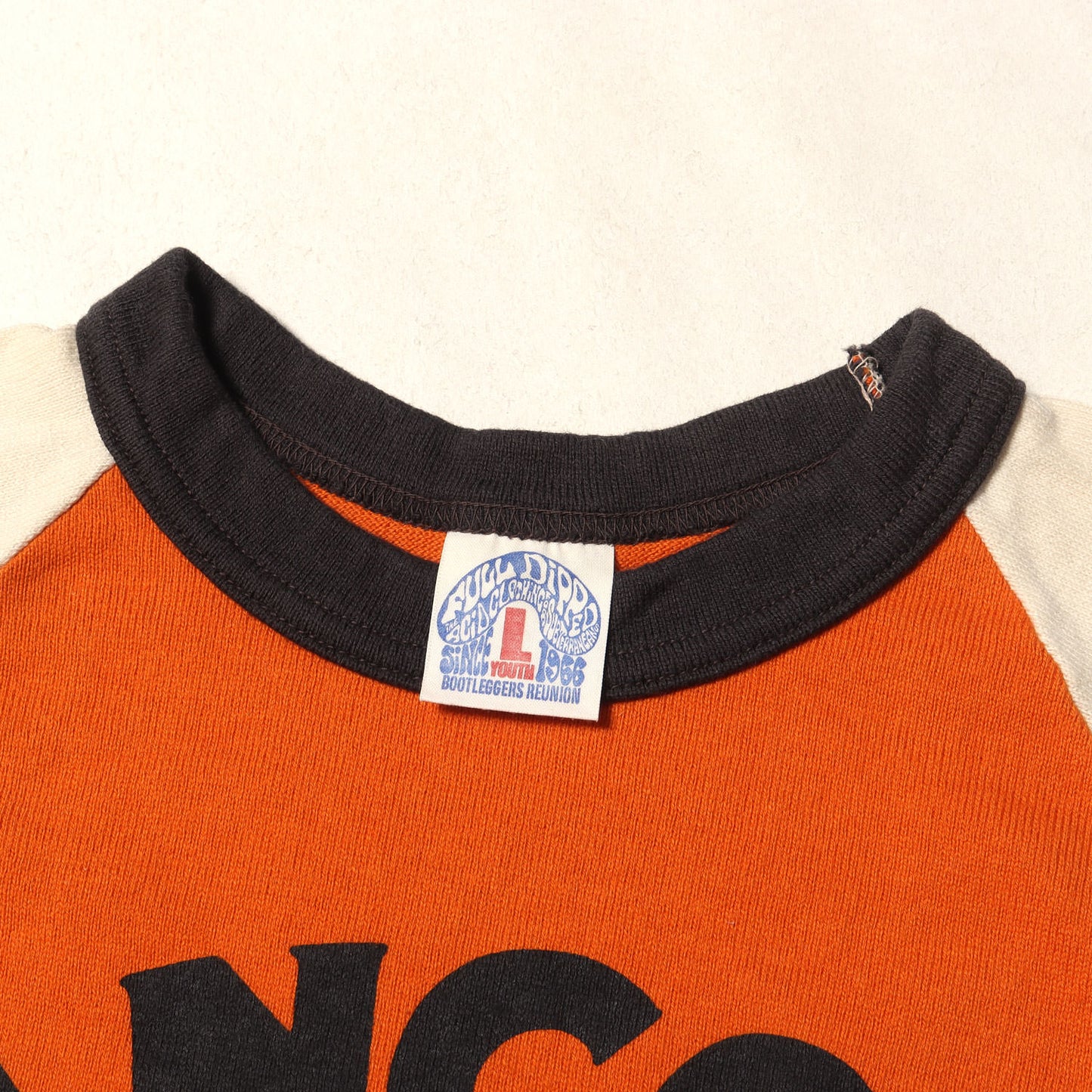 HANCOCK GASOLINE プリント 3トーン Tシャツ