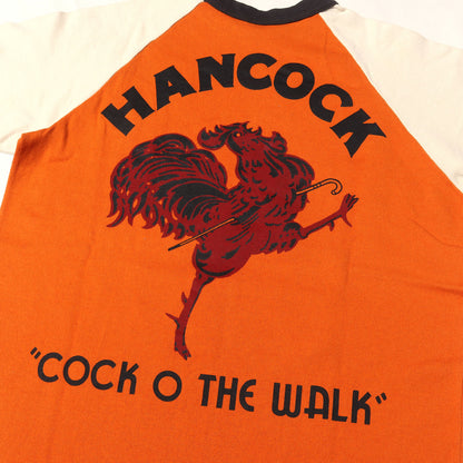 HANCOCK GASOLINE プリント 3トーン Tシャツ