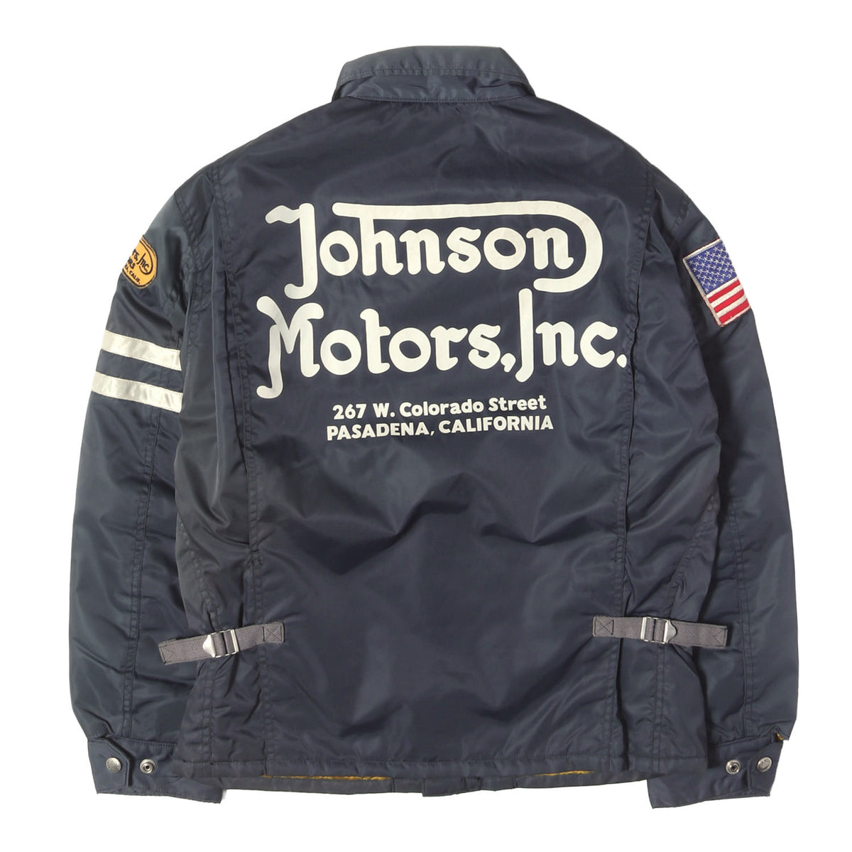[雰囲気抜群] 00s ワッペン付き レーシング ジャケット Johnson Motors / BECK
