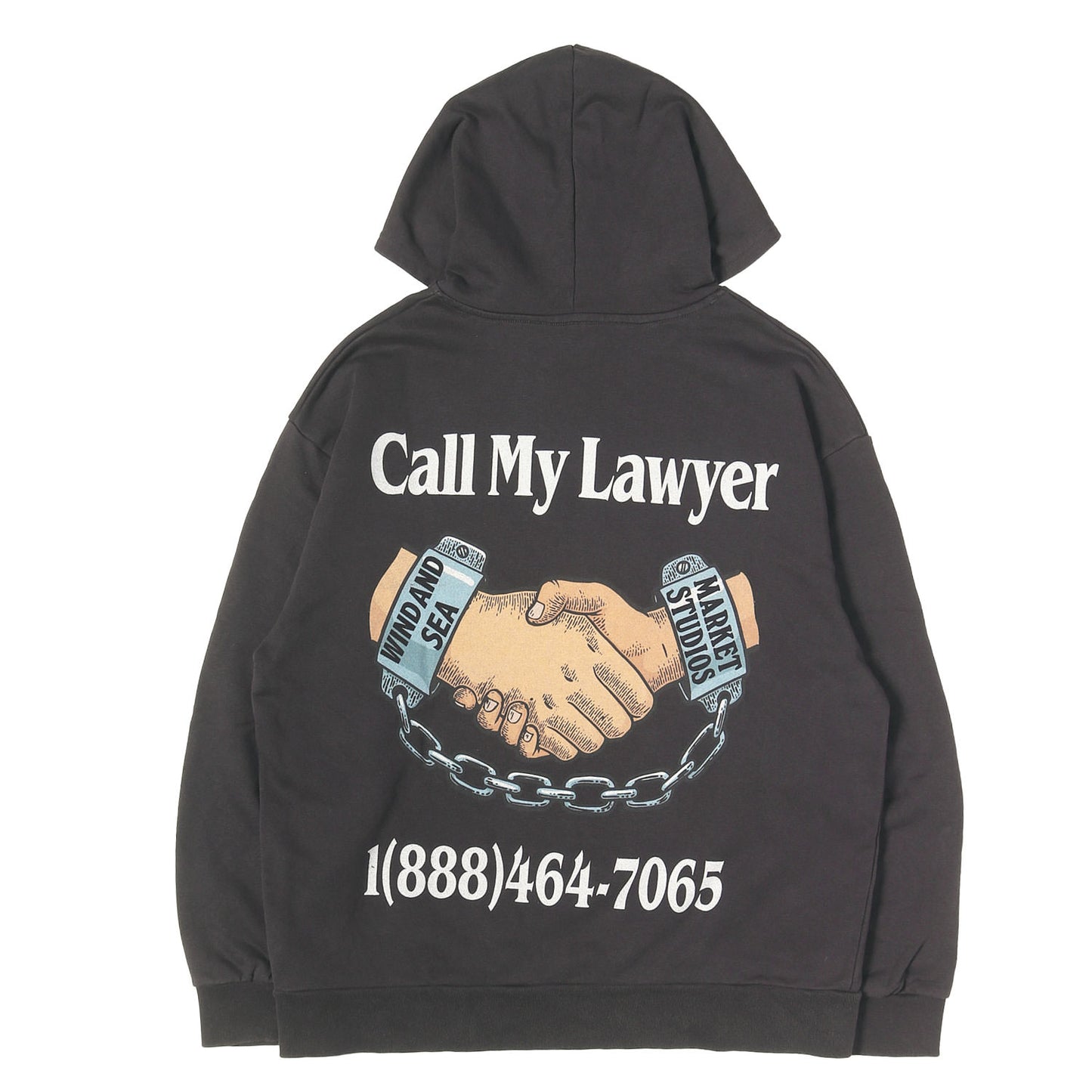 25SS ×MARKET グラフィック スウェットパーカー(CALL MY LAWYER HOODED SWEAT SHIRT)