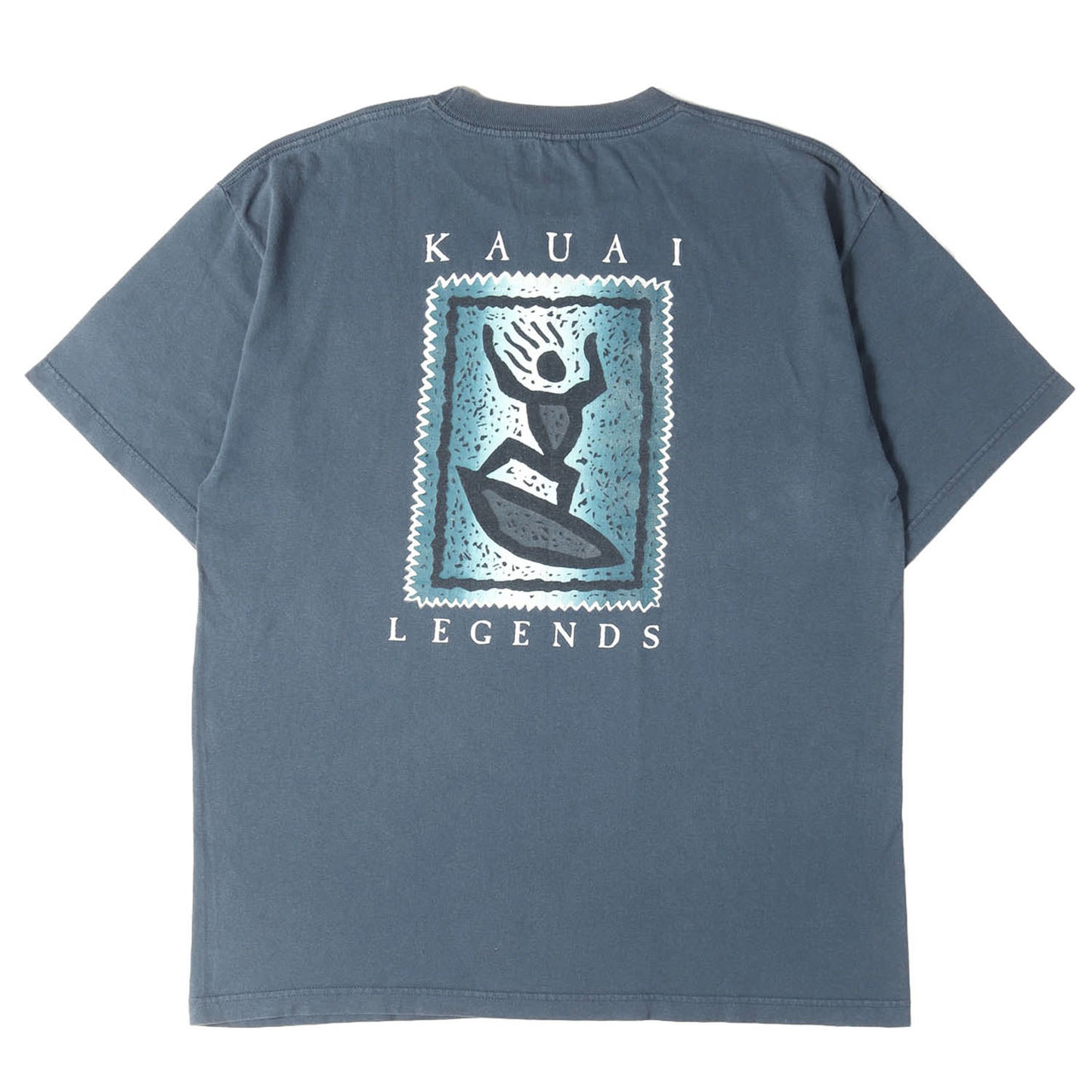 [Goodデザイン] 90s KAUAI LEGENDS アイコンプリント Tシャツ / USA製 Murina