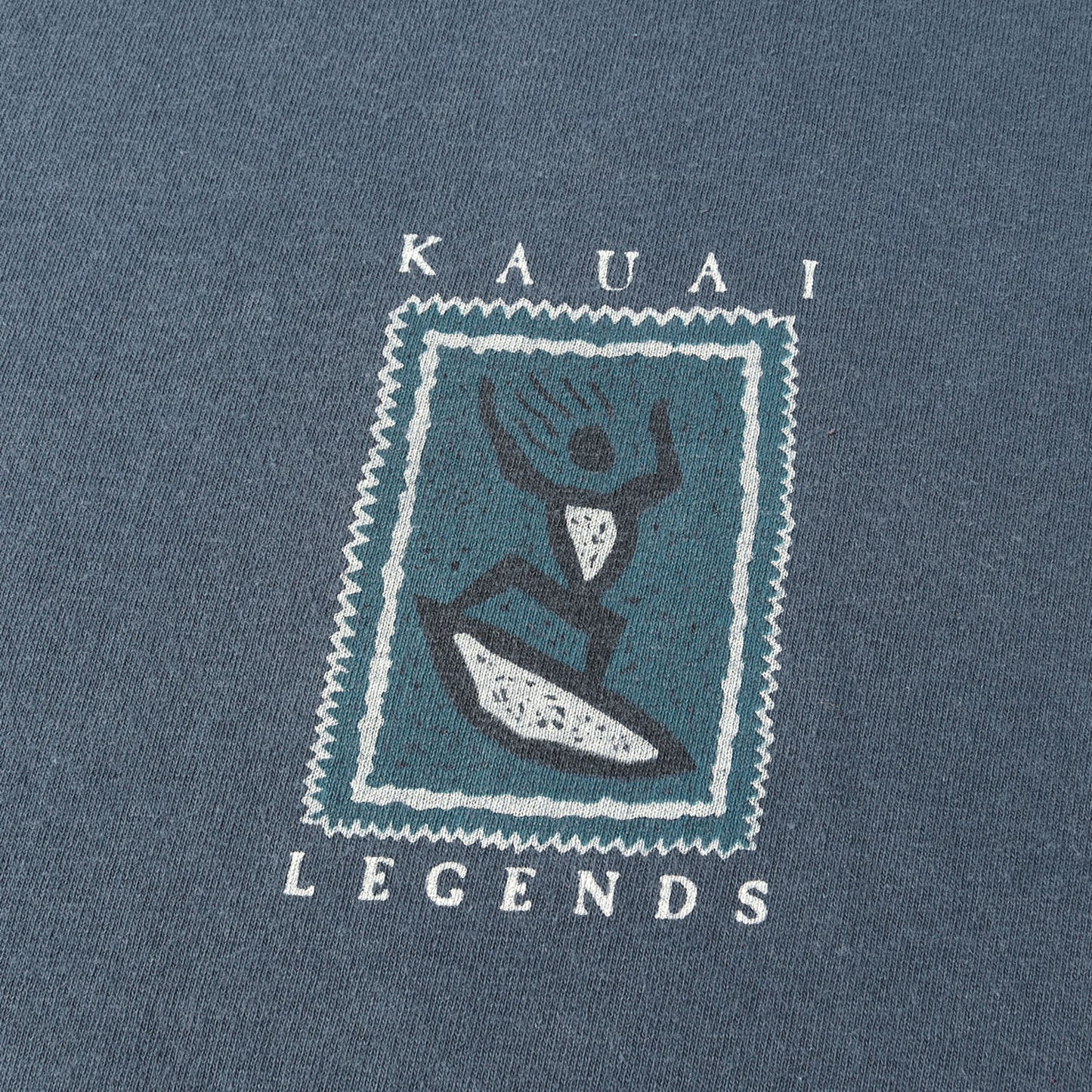 [Goodデザイン] 90s KAUAI LEGENDS アイコンプリント Tシャツ / USA製 Murina