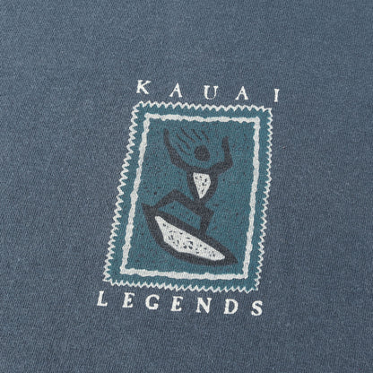[Goodデザイン] 90s KAUAI LEGENDS アイコンプリント Tシャツ / USA製 Murina