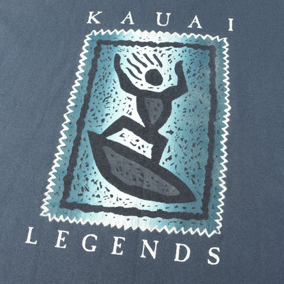 [Goodデザイン] 90s KAUAI LEGENDS アイコンプリント Tシャツ / USA製 Murina