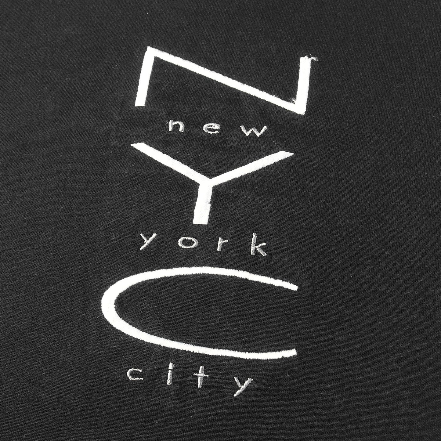 90s NYC / NEW YORK CITY ロゴ刺繍 Tシャツ / ホンジュラス製 anvil