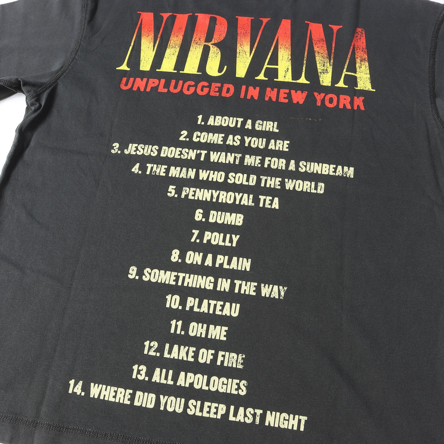 25SS ×NIRVANA ヴィンテージ加工 Tシャツ
