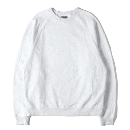 [現行モデル] 無地 ラグラン クルーネック スウェット (POWER-SWEAT)