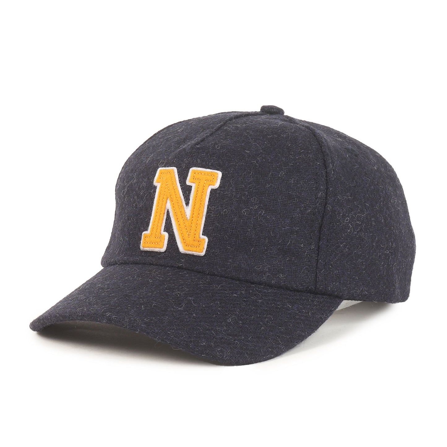 25AW Nアップリケロゴ ウール 6パネルキャップ