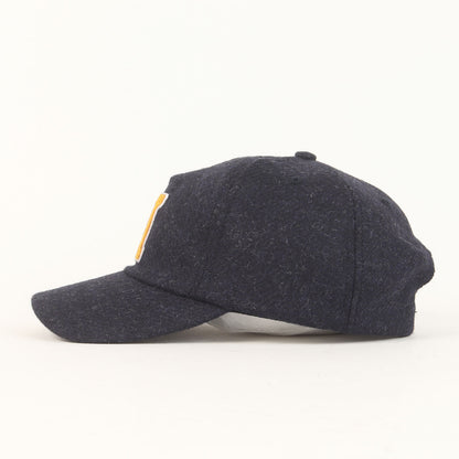 25AW Nアップリケロゴ ウール 6パネルキャップ