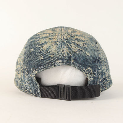 25SS バンダナ柄 ジャガード デニム BOXロゴ キャンプキャップ(Bandana Jacquard Denim Camp Cap)