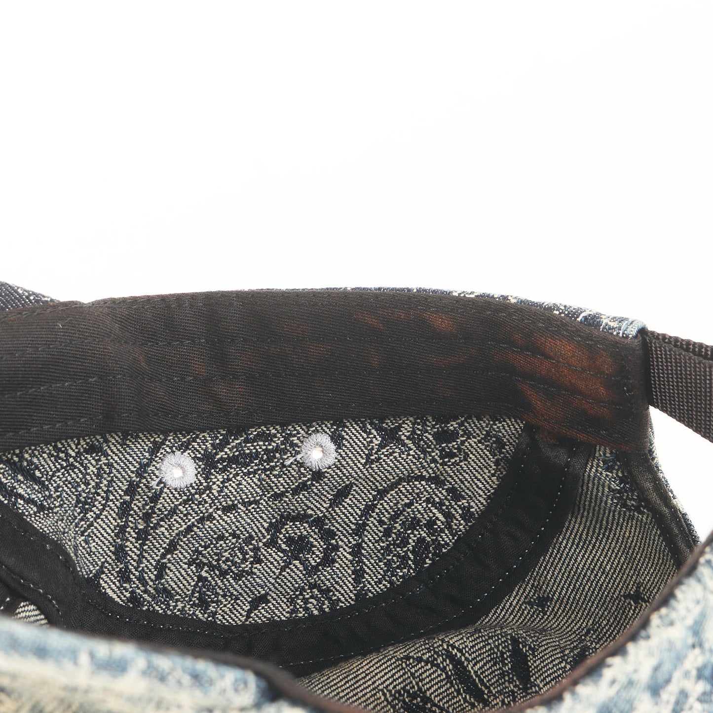 25SS バンダナ柄 ジャガード デニム BOXロゴ キャンプキャップ(Bandana Jacquard Denim Camp Cap)