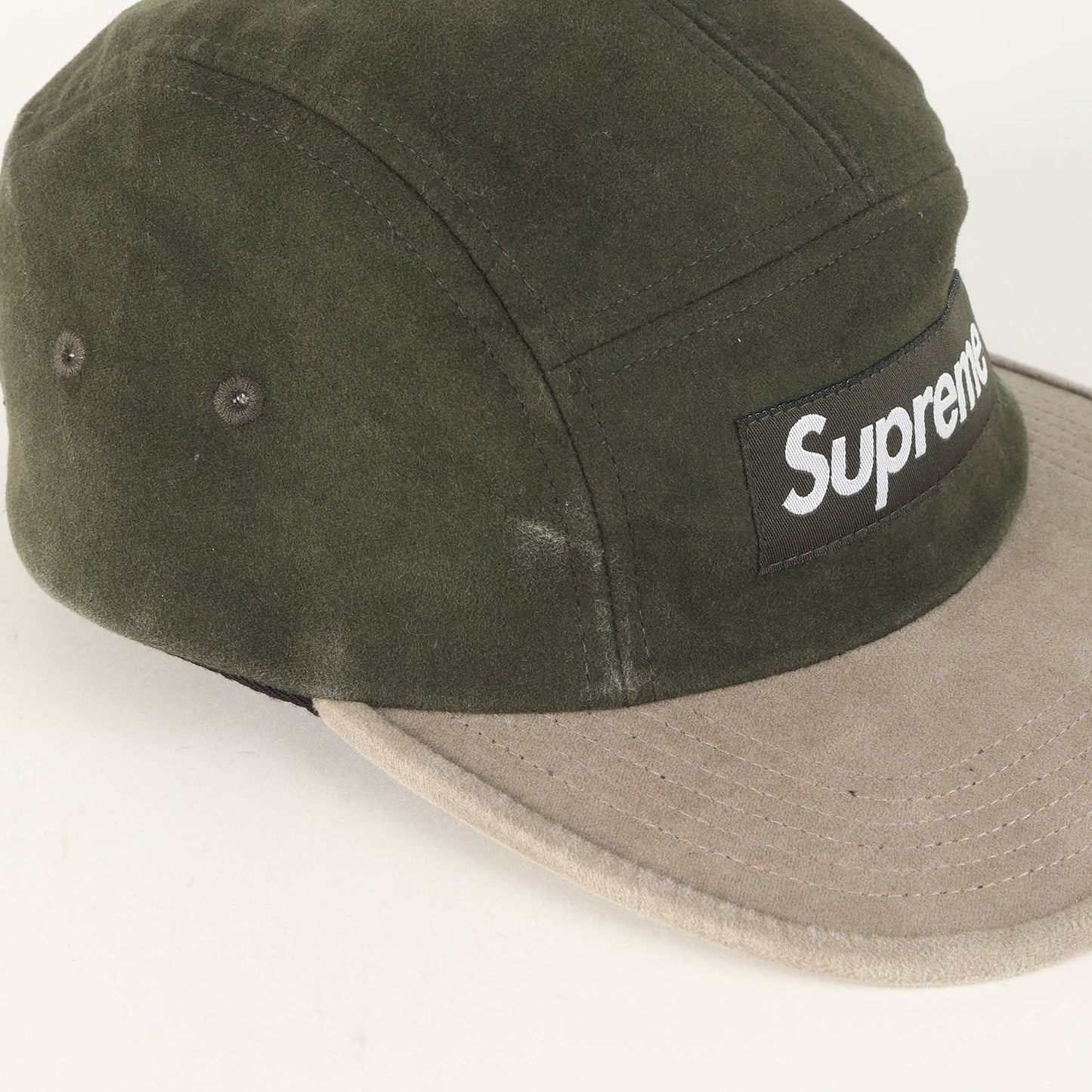 25AW 2トーン モールスキン BOXロゴ キャンプキャップ(2-Tone Moleskin Camp Cap)