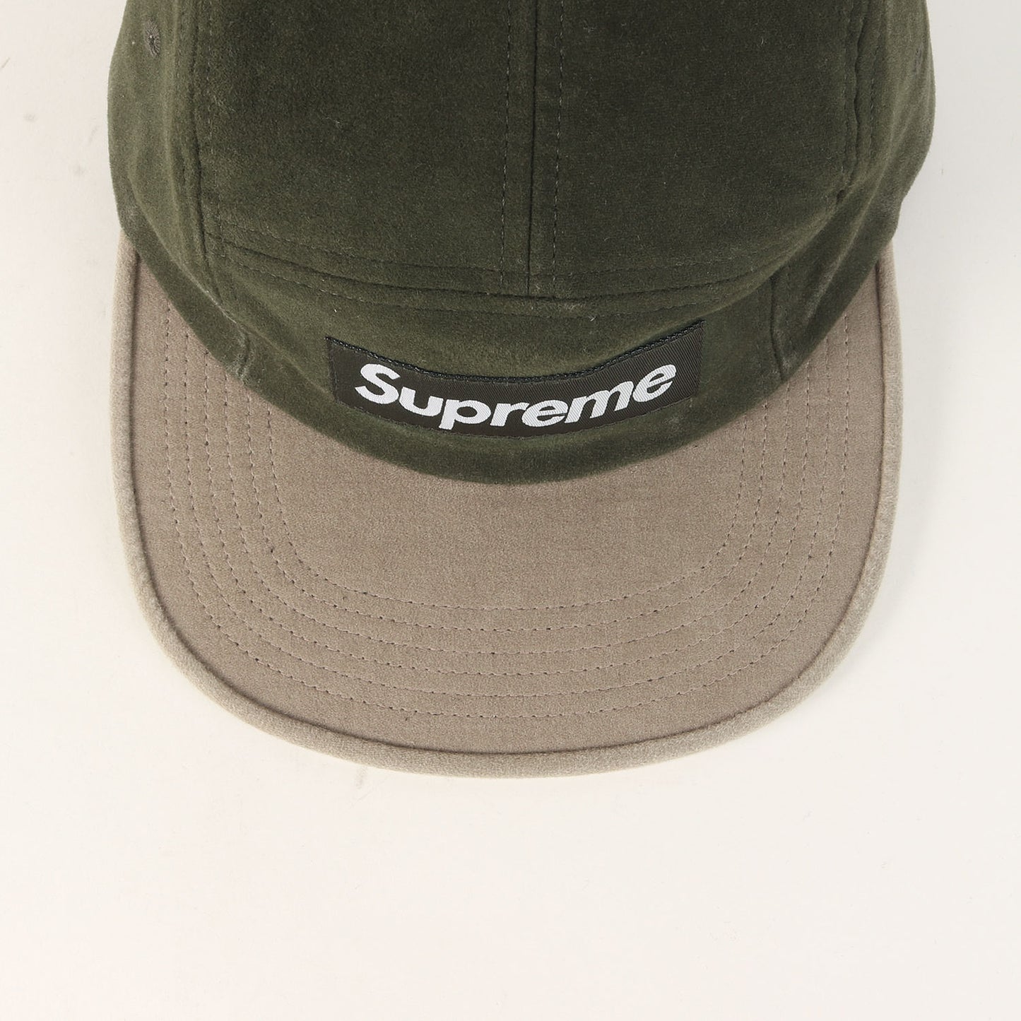 25AW 2トーン モールスキン BOXロゴ キャンプキャップ(2-Tone Moleskin Camp Cap)