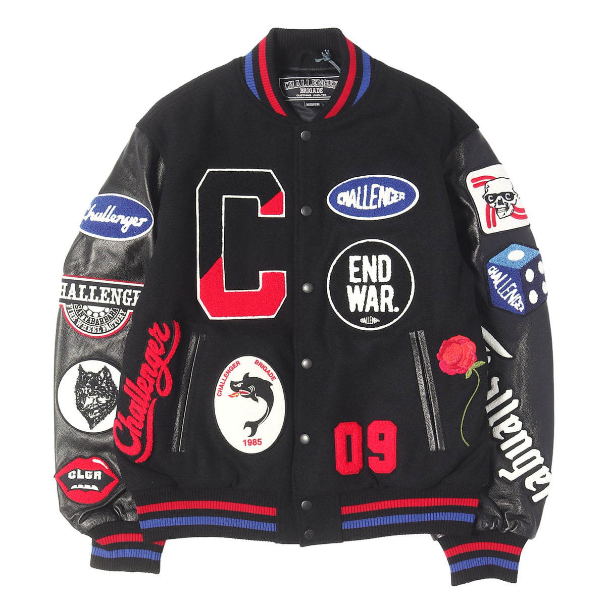 24AW 15周年記念 袖レザー メルトン スタジャン / バーシティジャケット(15th VARSITY JACKET)