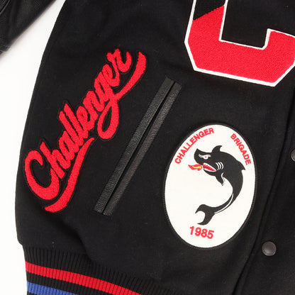 24AW 15周年記念 袖レザー メルトン スタジャン / バーシティジャケット(15th VARSITY JACKET)
