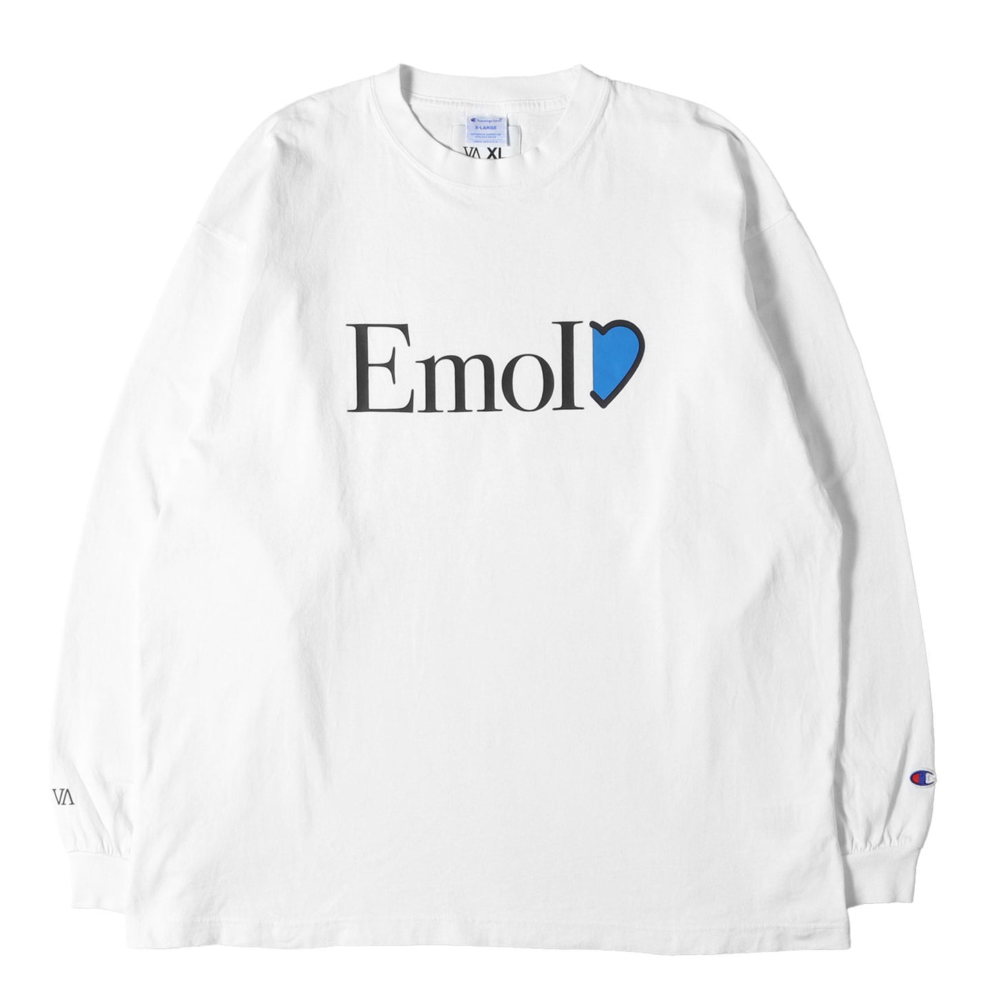 ×Champion EmoIロゴ ロングスリーブ ヘビー Tシャツ(L/S Tee - 003)