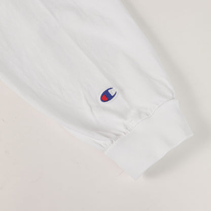 ×Champion EmoIロゴ ロングスリーブ ヘビー Tシャツ(L/S Tee - 003)