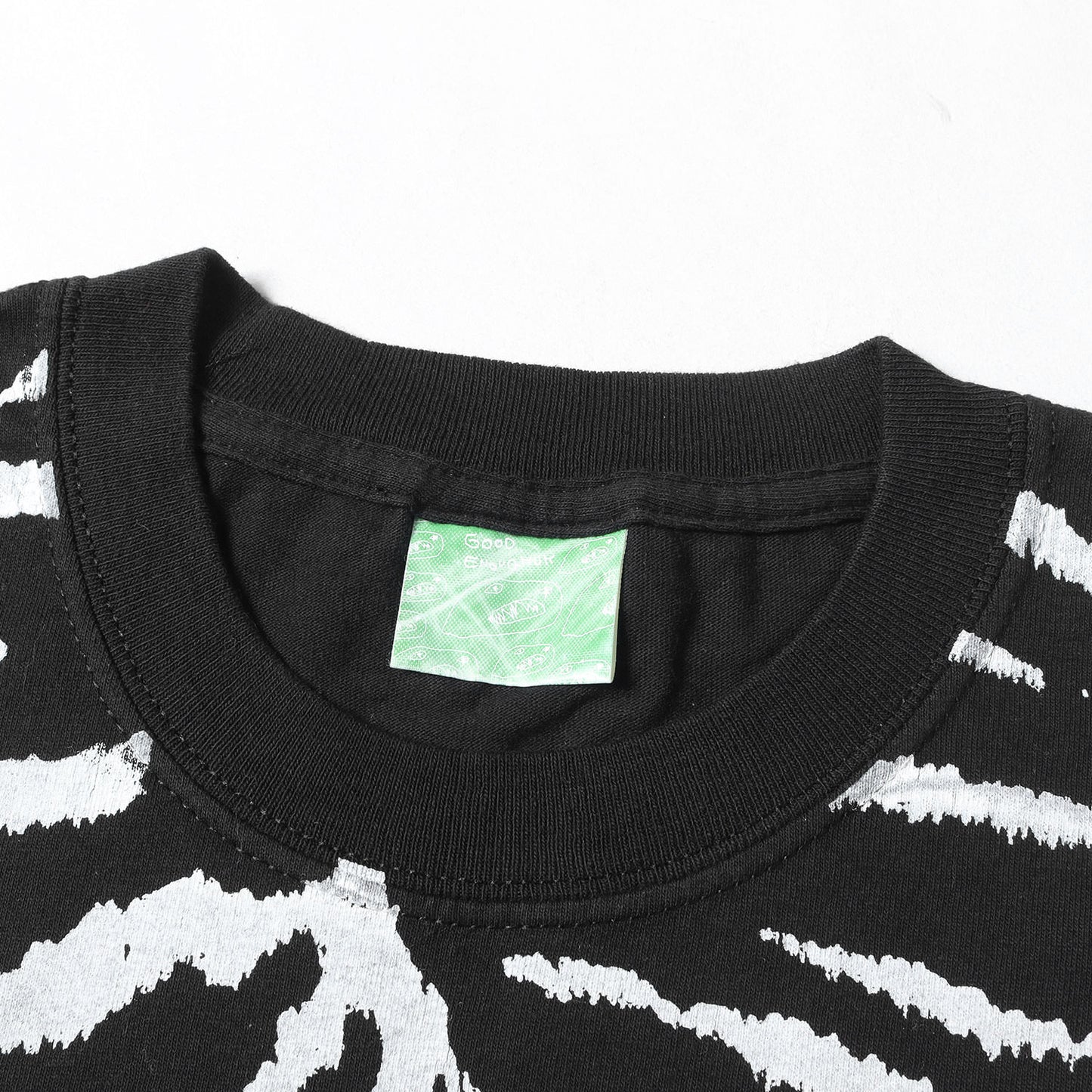00s GOODENOUGHUK 背ロゴ ゼブラ柄プリント Tシャツ(デッドストック)