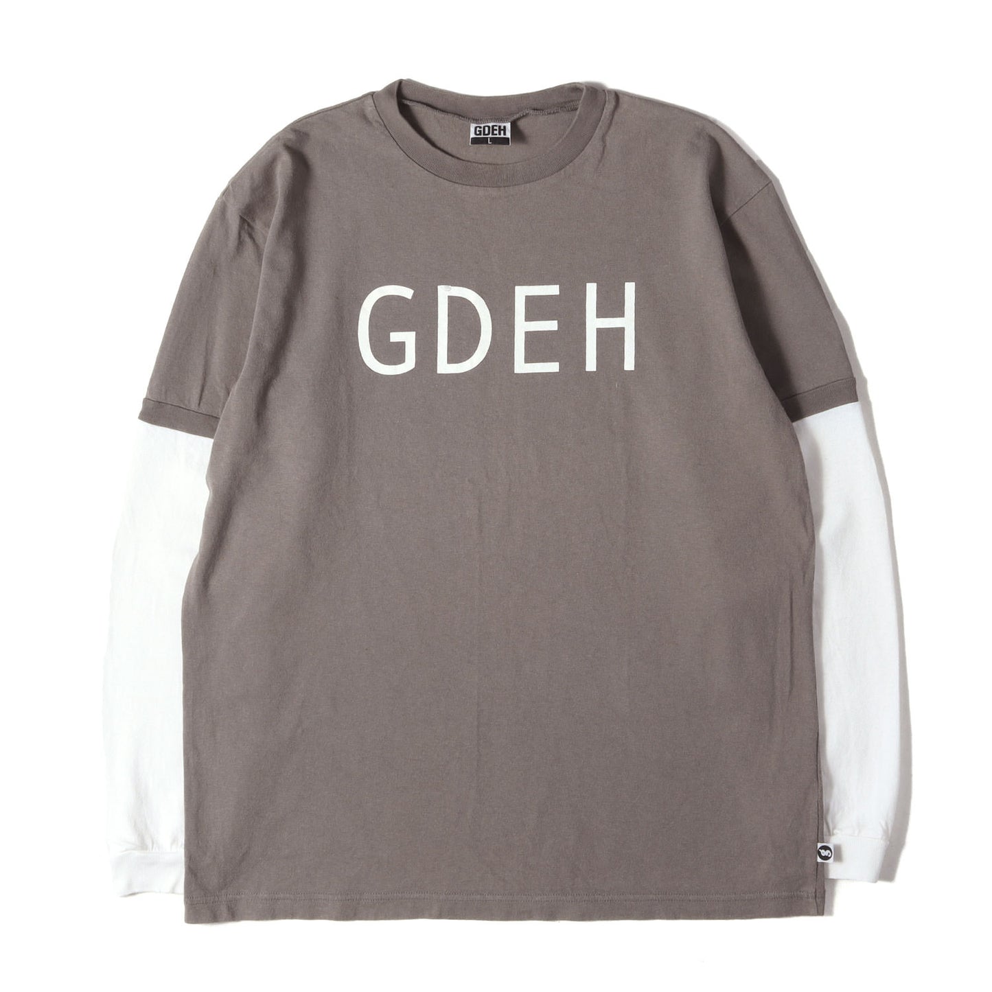 00s GDEHロゴ 切替し ロングスリーブ Tシャツ
